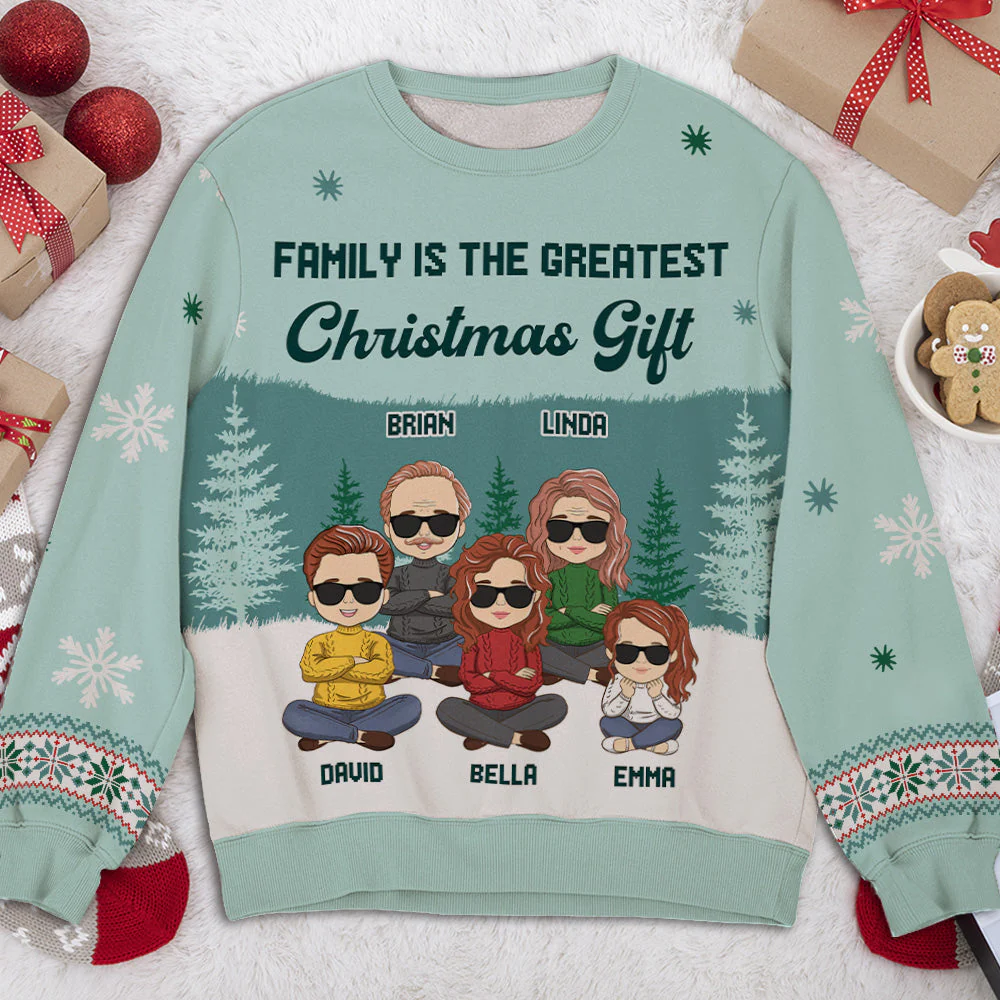 The Greatest Gift - Personalized Custom All-Over-Print Sweatshirt - Image 2