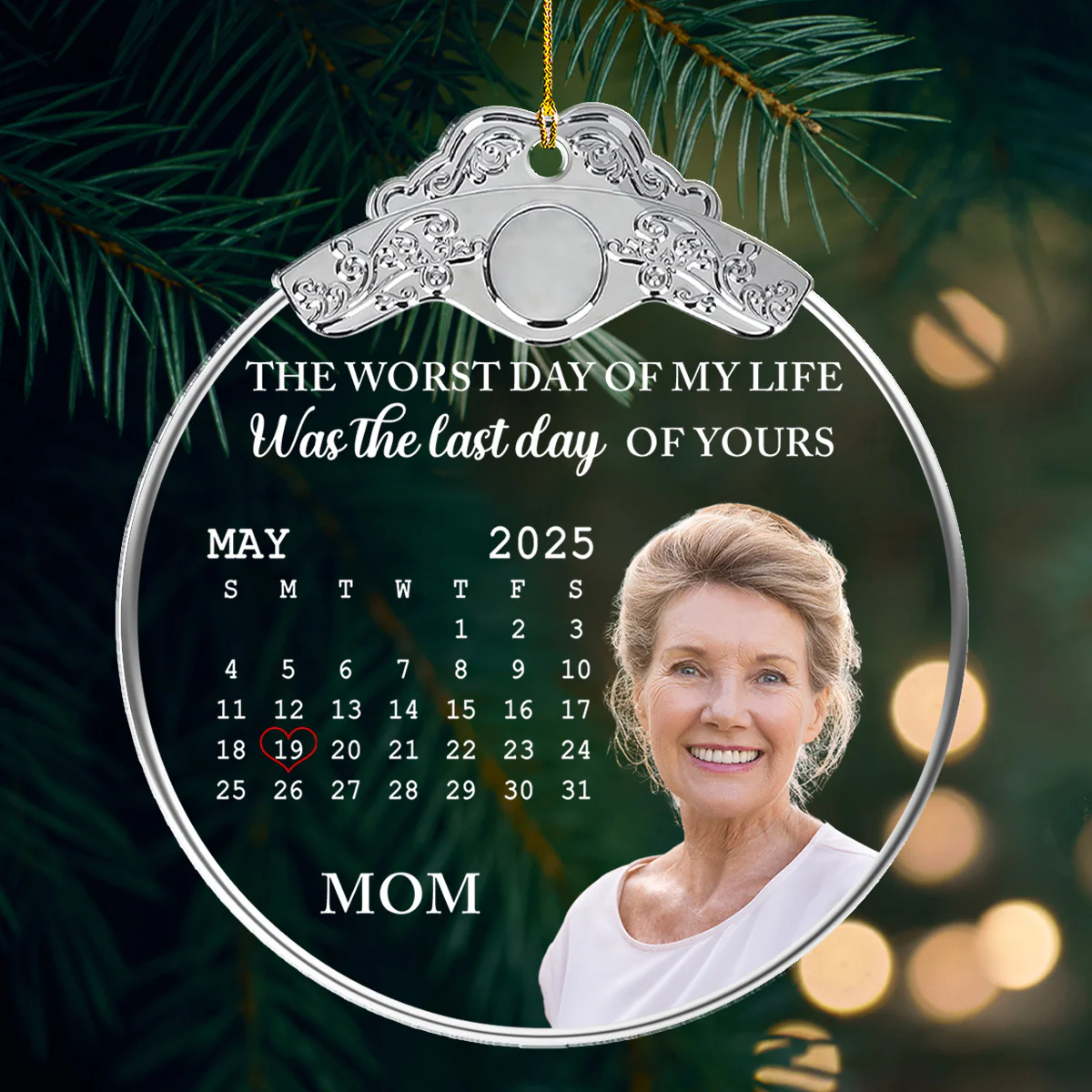 The Last Day Of Yours - Personalized Custom Acrylic Ornament - Image 4