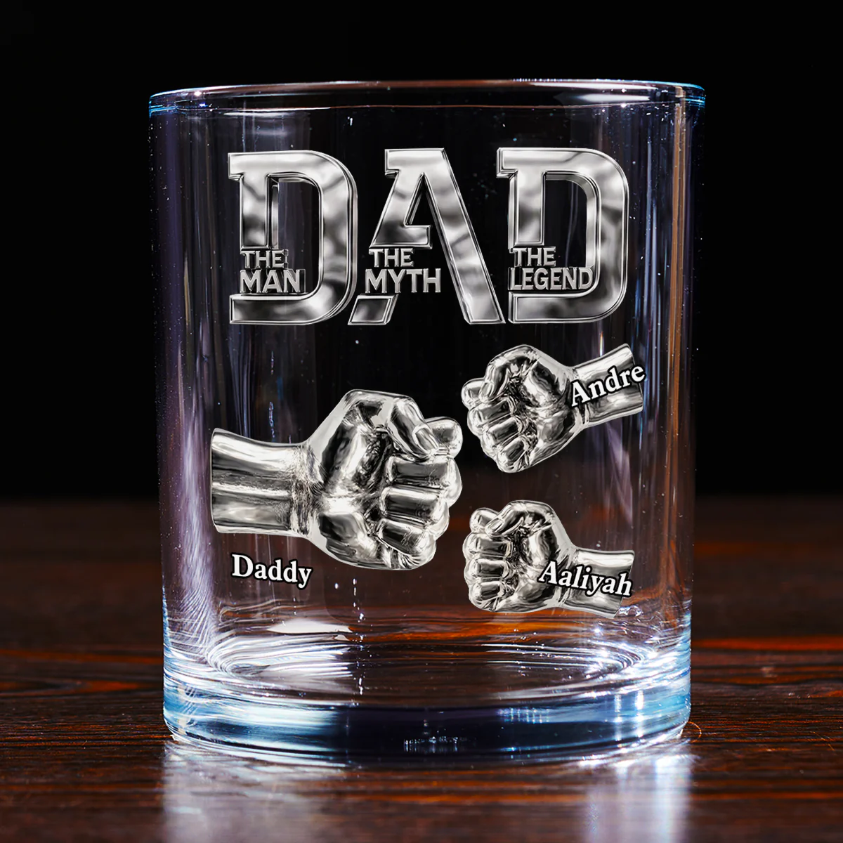 The Legend - Personalized Custom Whiskey Glass - Image 3