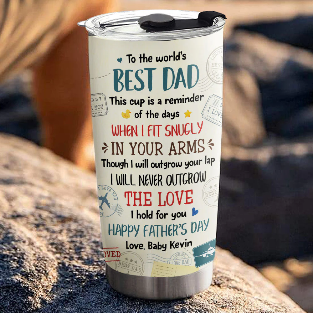 The Love I Hold For You Photo - Personalized Custom Tumbler - Image 3