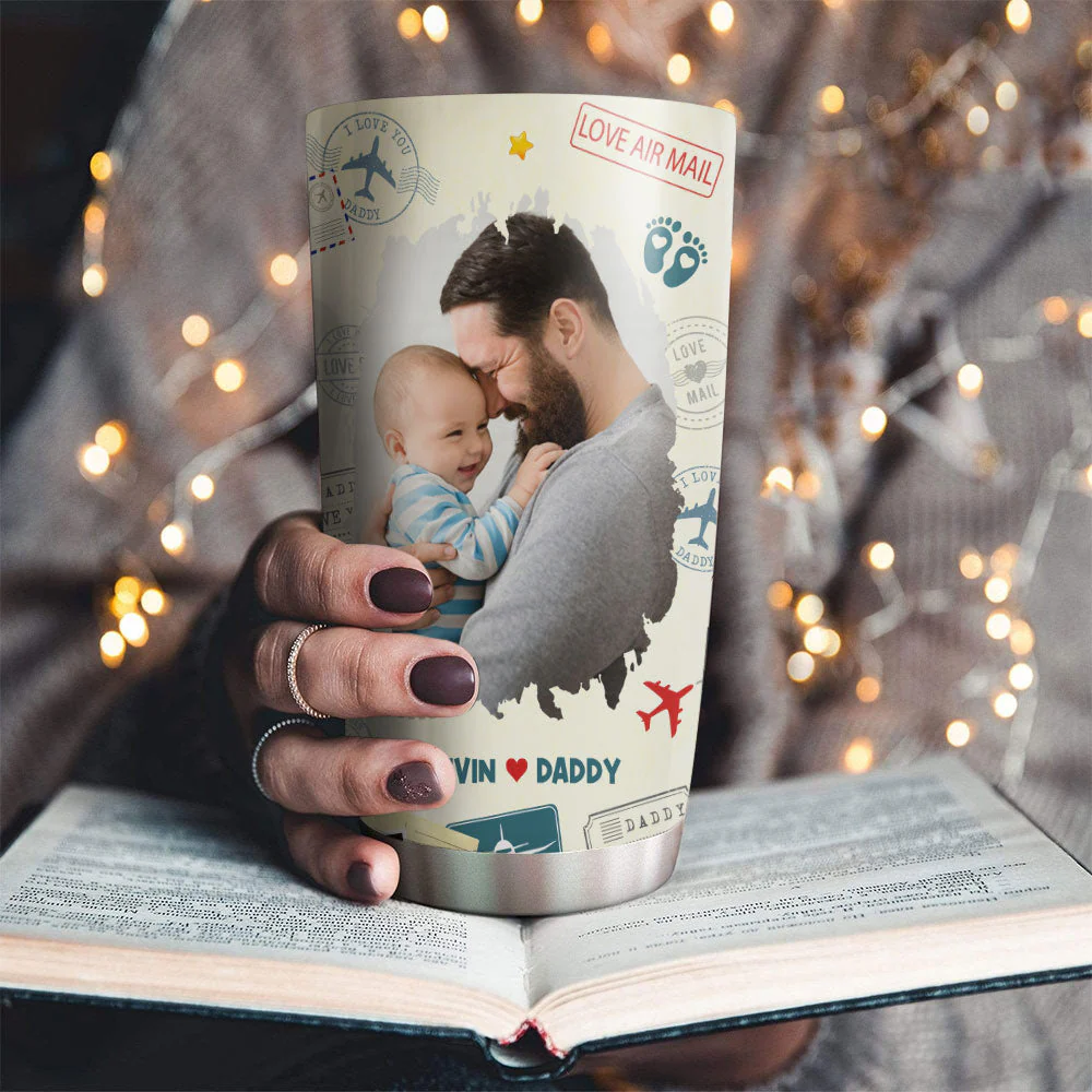 The Love I Hold For You Photo - Personalized Custom Tumbler - Image 5