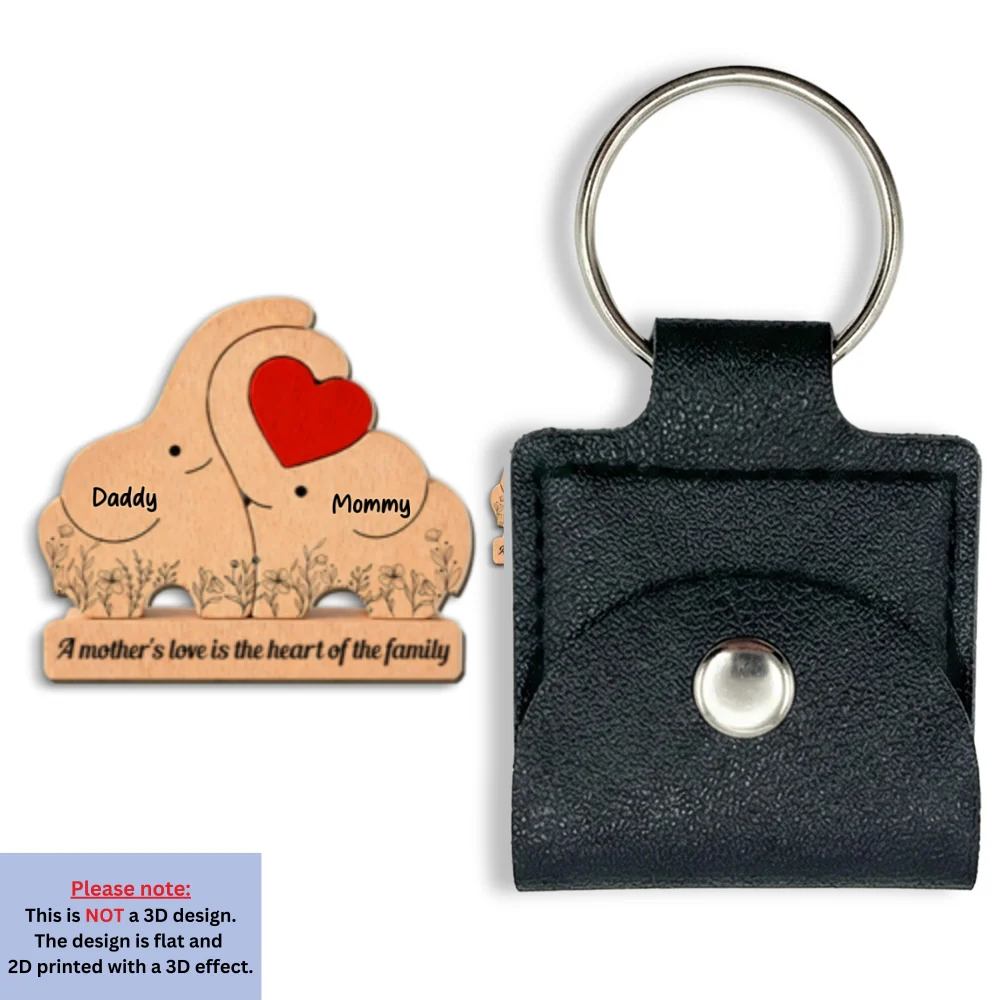The Love Of A Mother - Personalized Custom Wooden Pocket Hug - Image 7