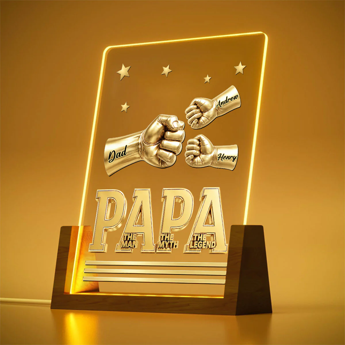 The Man - Personalized Custom Night Light - Image 3