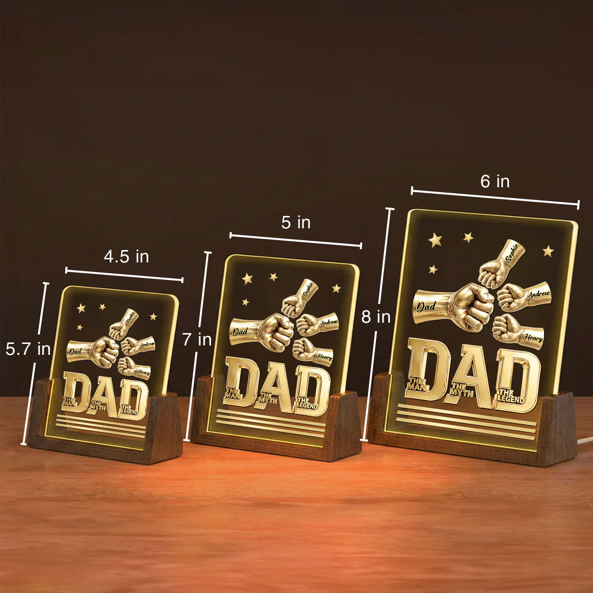 The Man - Personalized Custom Night Light - Image 4