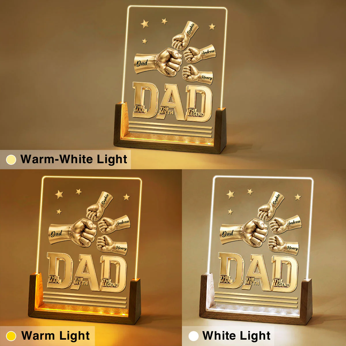 The Man - Personalized Custom Night Light - Image 5