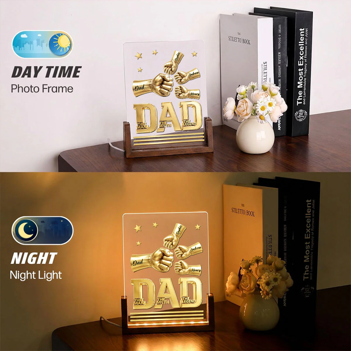 The Man - Personalized Custom Night Light - Image 6