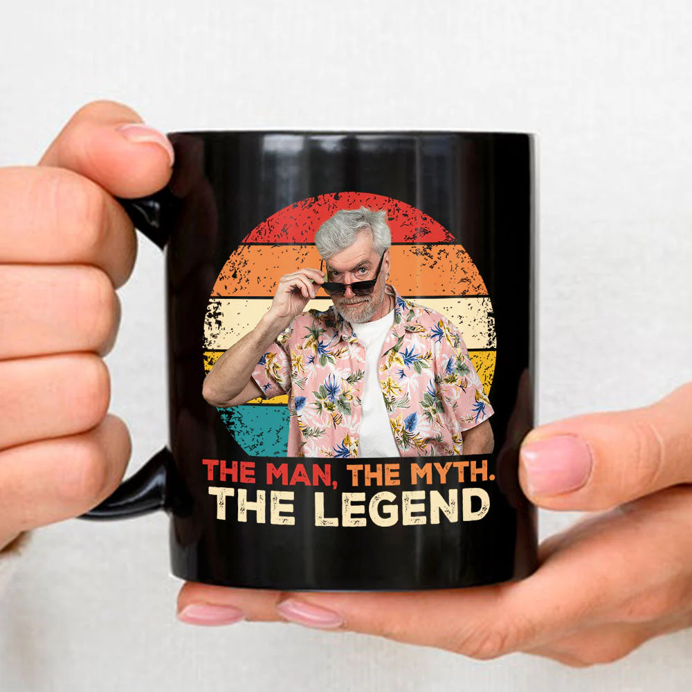 The Man, The Myth And The Legend 2nd Version - Personalized Custom Coffee Mug - Image 4