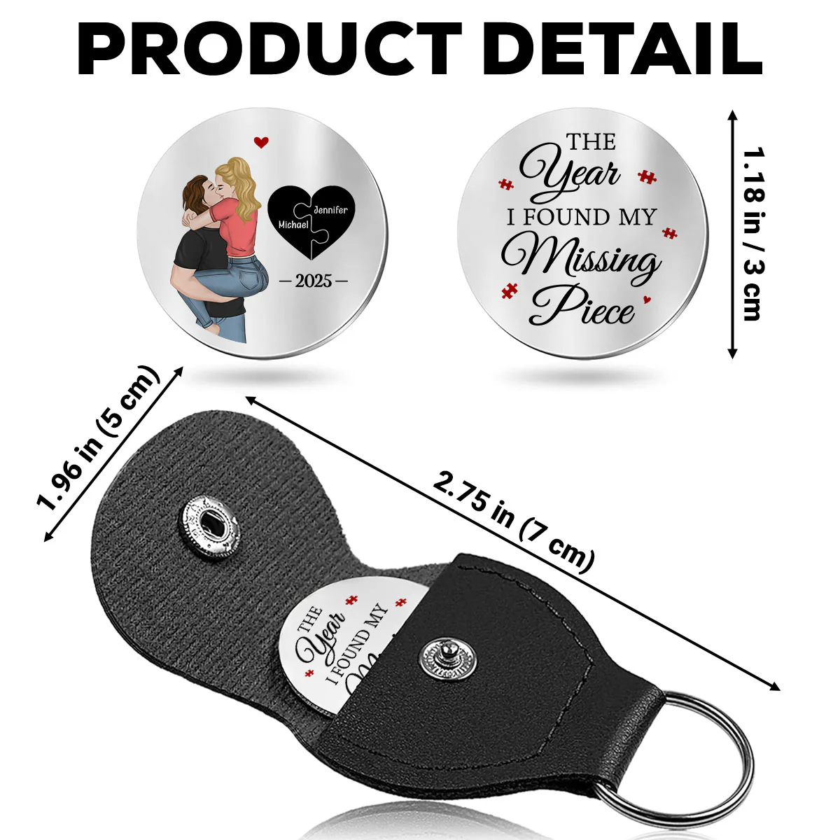 The Missing Piece - Personalized Custom Pocket Hug - Image 5