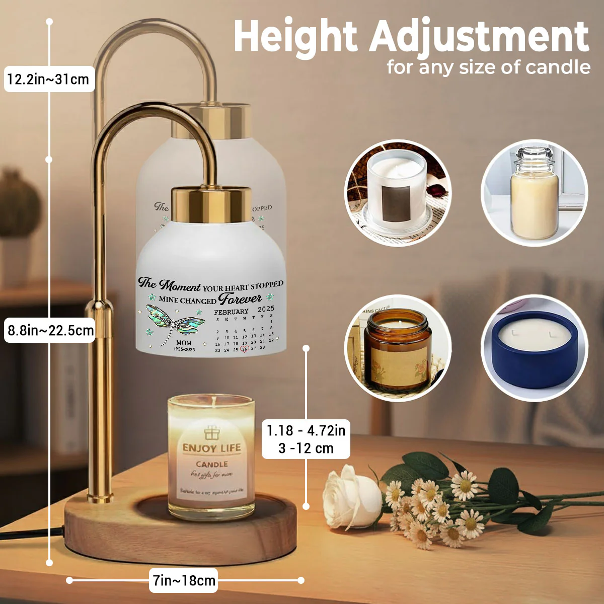 The Moment - Personalized Custom Candle Warmer Lamp - Image 3