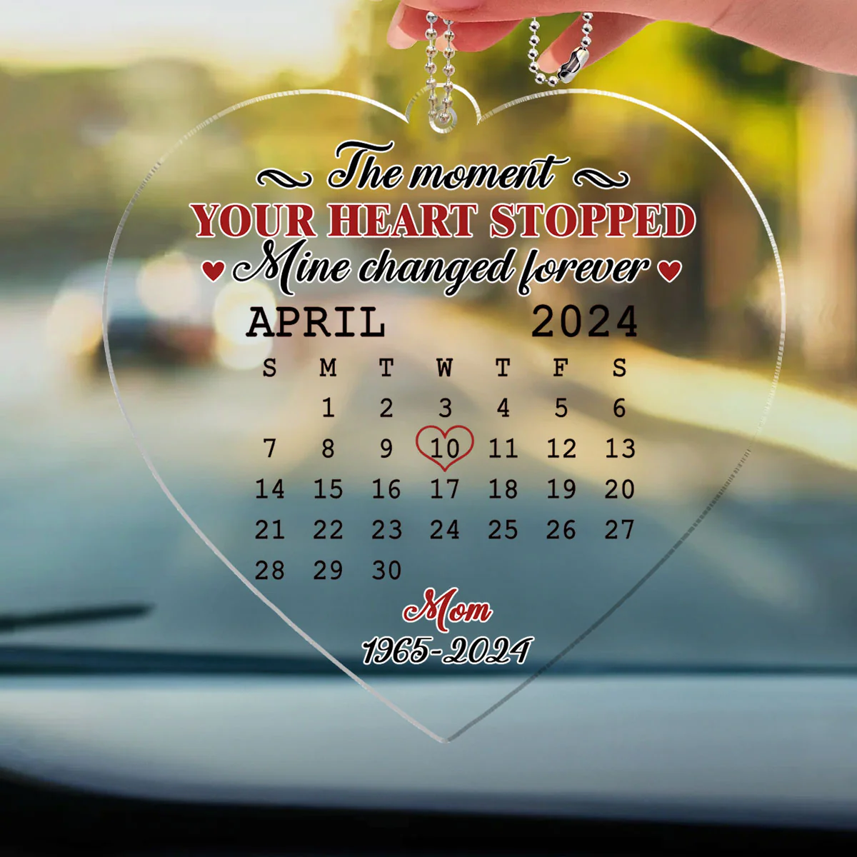 The Moment - Personalized Custom Car Ornament - Image 3