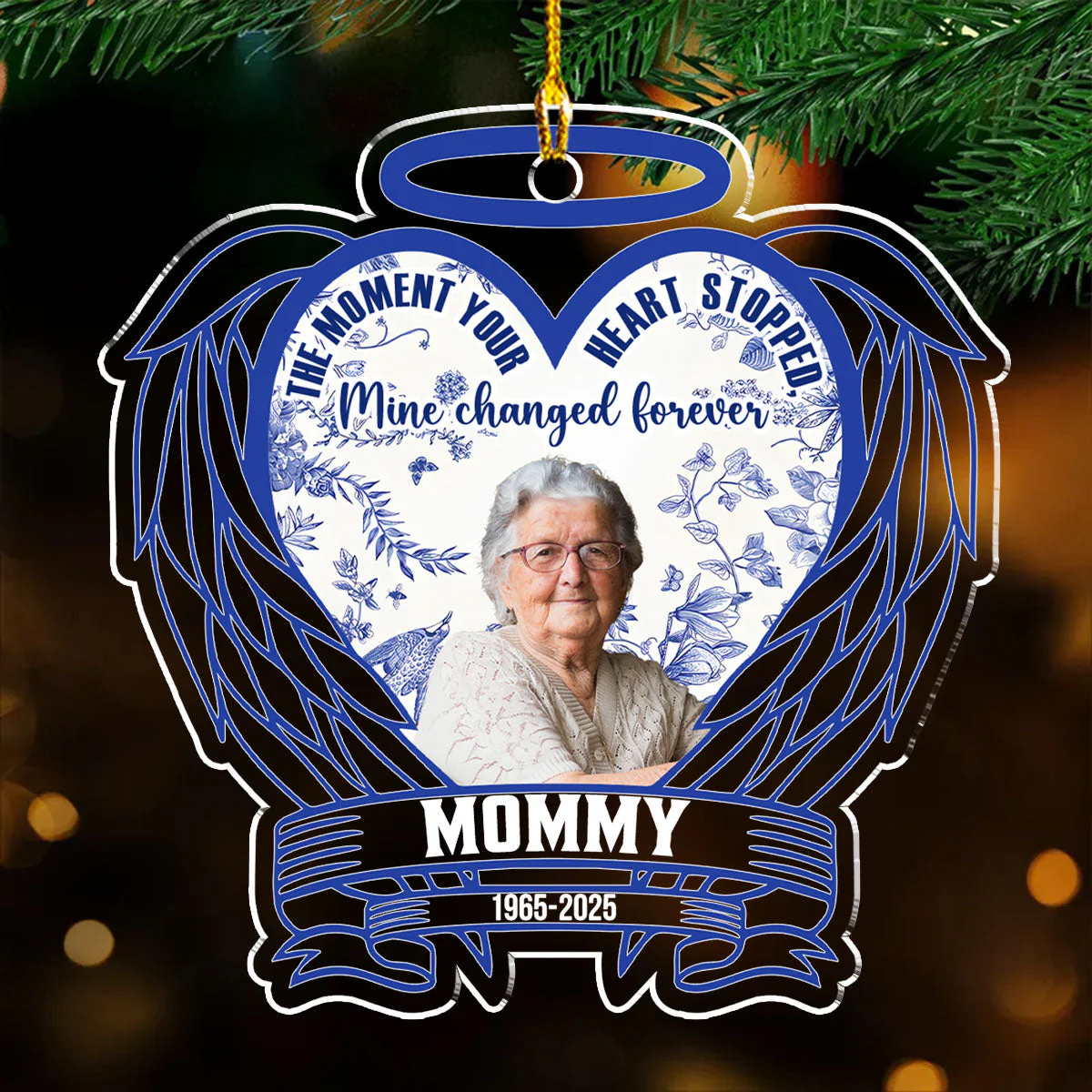 The Moment Your Heart Stopped - Personalized Custom Acrylic Ornament - Image 2