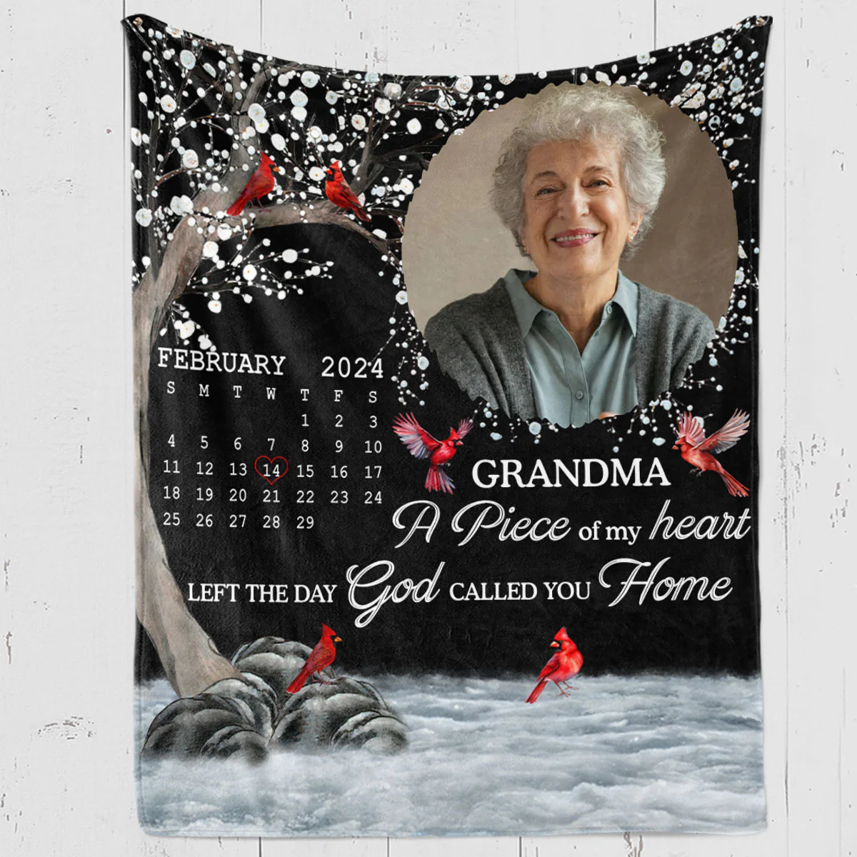 The Moment Your Heart Stopped - Personalized Custom Fleece Blanket - Image 2