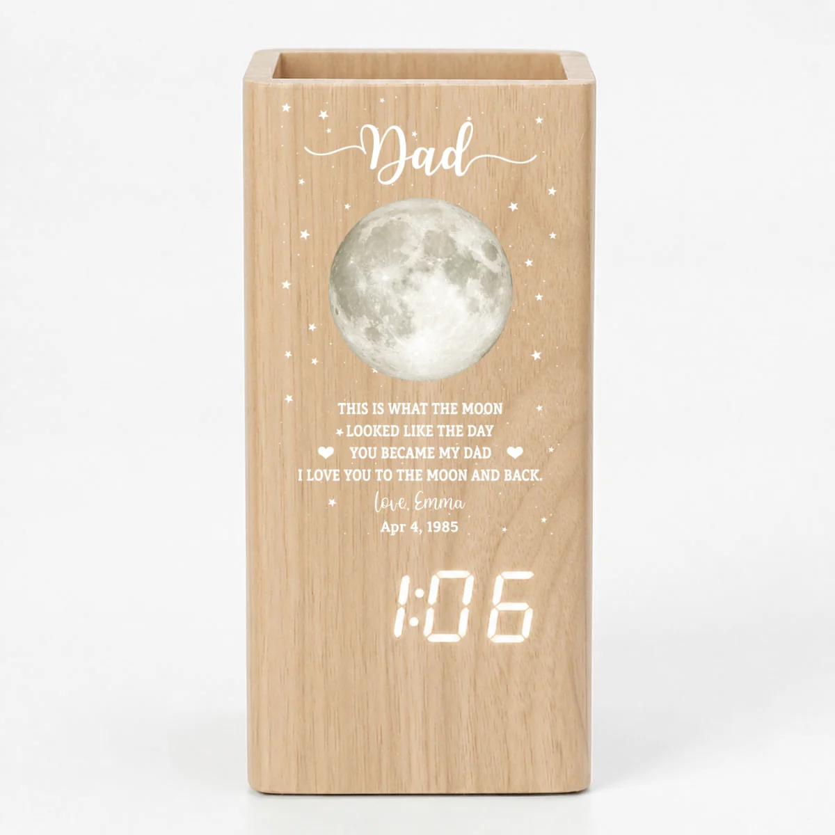 The Moon - Personalized Custom Pen Holder - Image 10