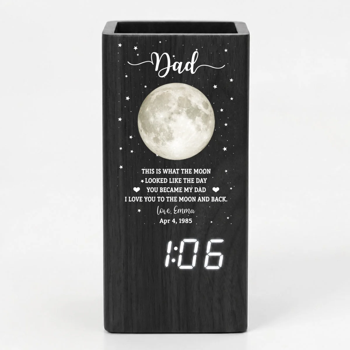 The Moon - Personalized Custom Pen Holder - Image 9