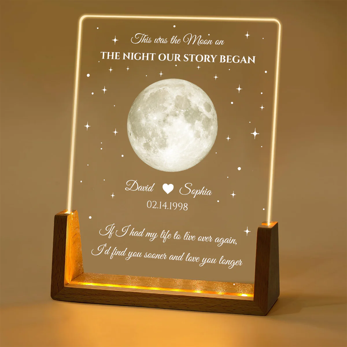 The Moon - Personalized Custom Night Light - Image 2
