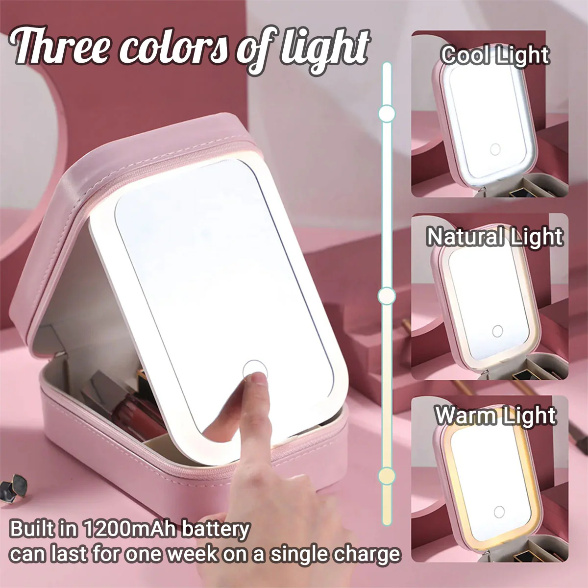 The Most Beautiful Chapters - Personalized Custom Jewelry Box With LED Mirror - Image 5