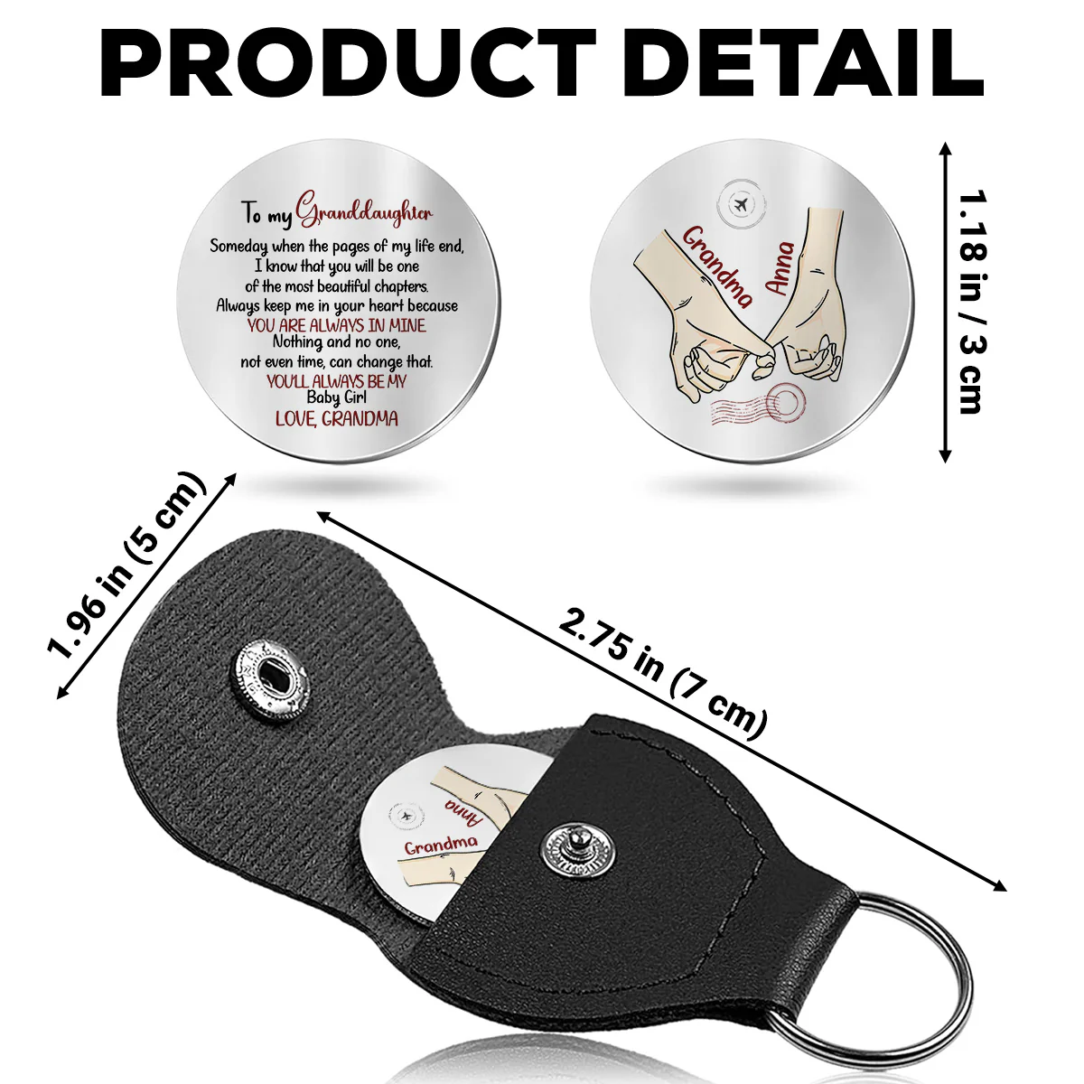 The Most Beautiful Chapters - Personalized Custom Pocket Hug - Image 5