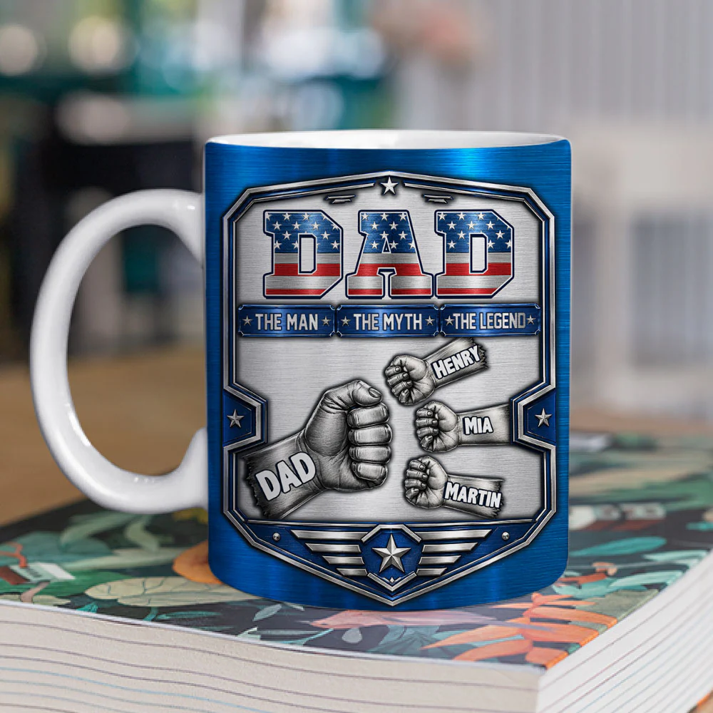 The Myth - Personalized Custom 3D Inflated Effect Mug - Image 2