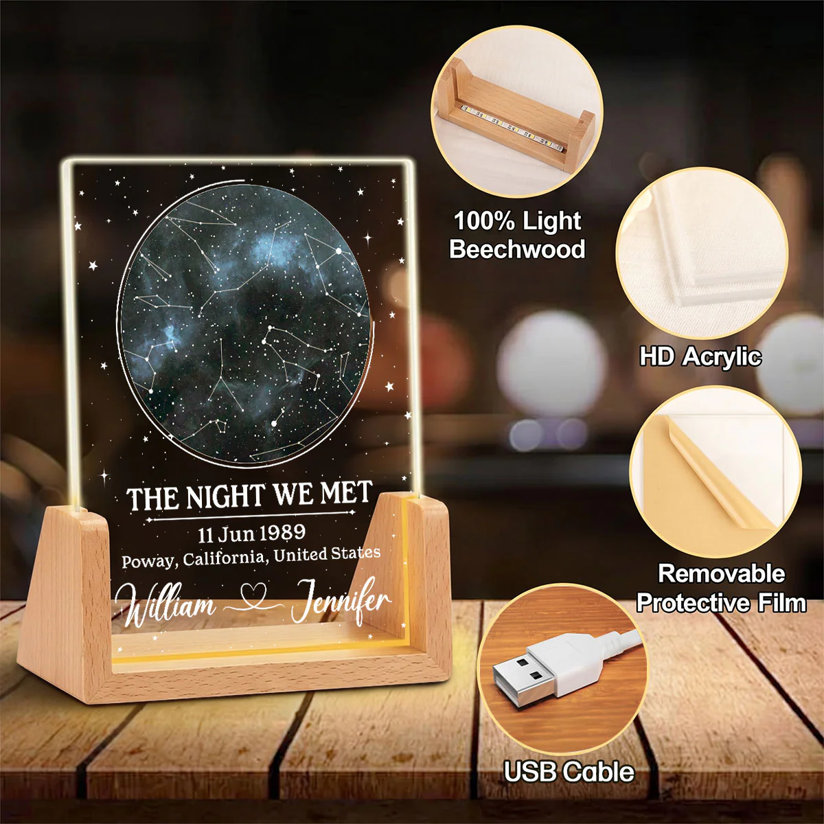 The Night - Personalized Custom Night Light - Image 7