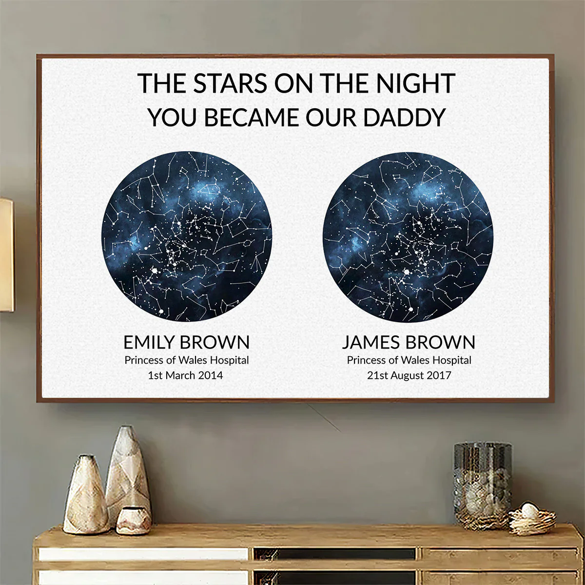 The Night You Became Daddy - Personalized Custom Poster