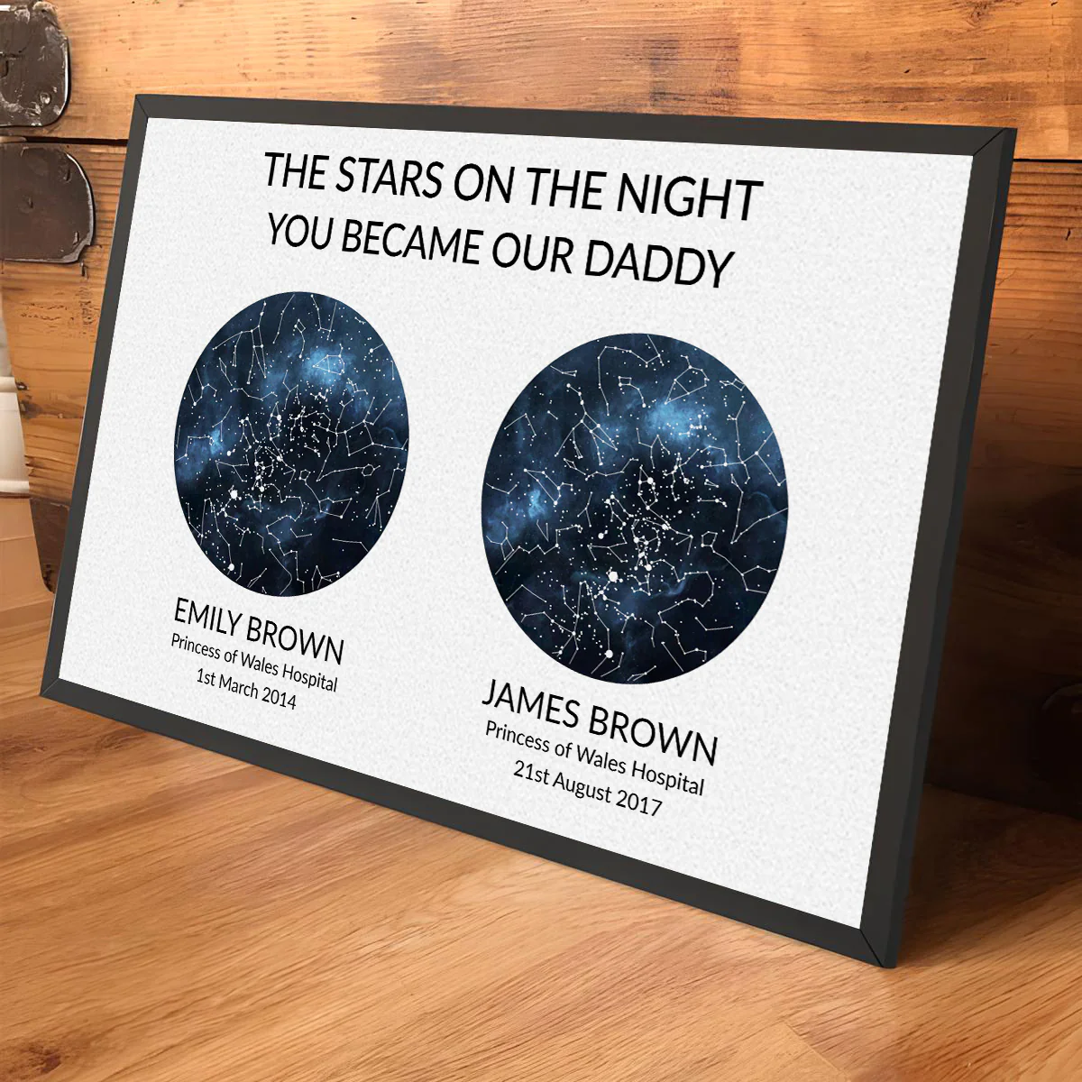 The Night You Became Daddy - Personalized Custom Poster - Image 3