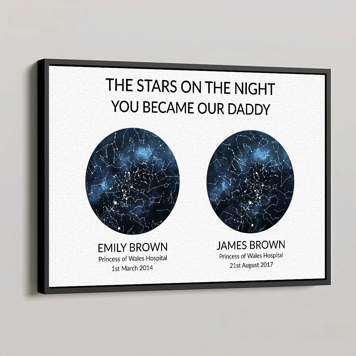 The Night You Became Daddy - Personalized Custom Poster - Image 4