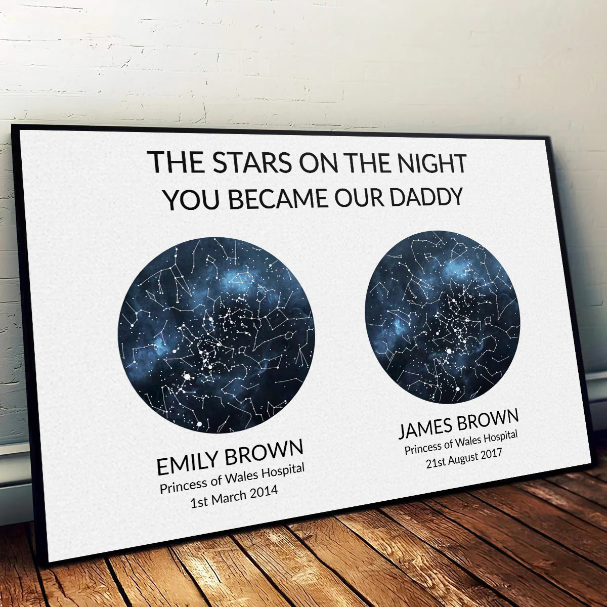 The Night You Became Daddy - Personalized Custom Poster - Image 5
