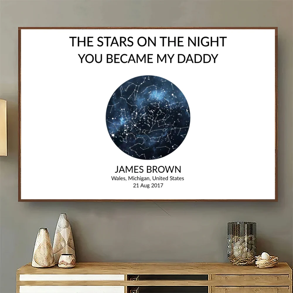 The Night You Became Daddy - Personalized Custom Poster - Image 8