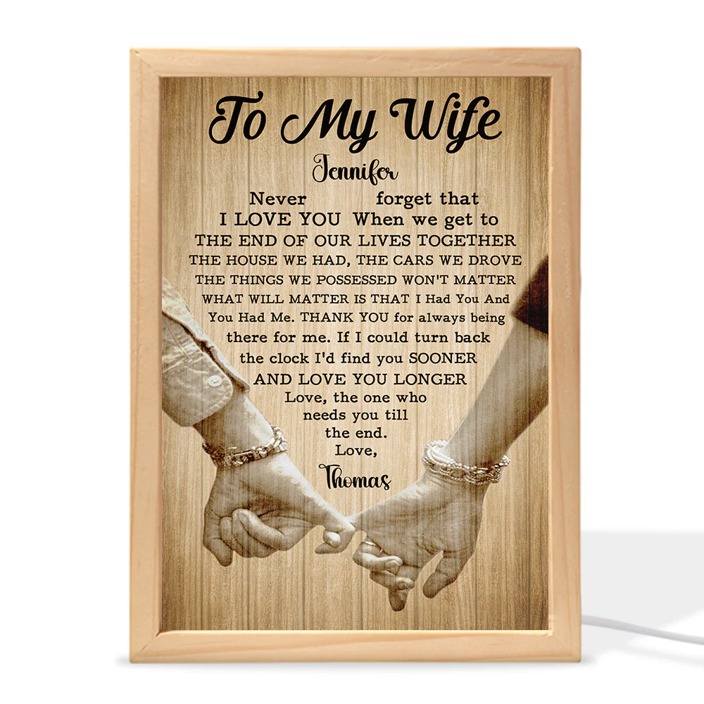 The One Who Needs You Till The End - Personalized Custom Frame Light Box - Image 4