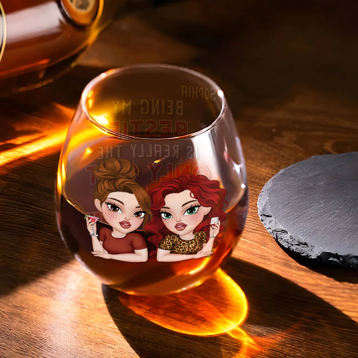 The Only Gift You Need - Personalized Custom Wine Glass - Image 5