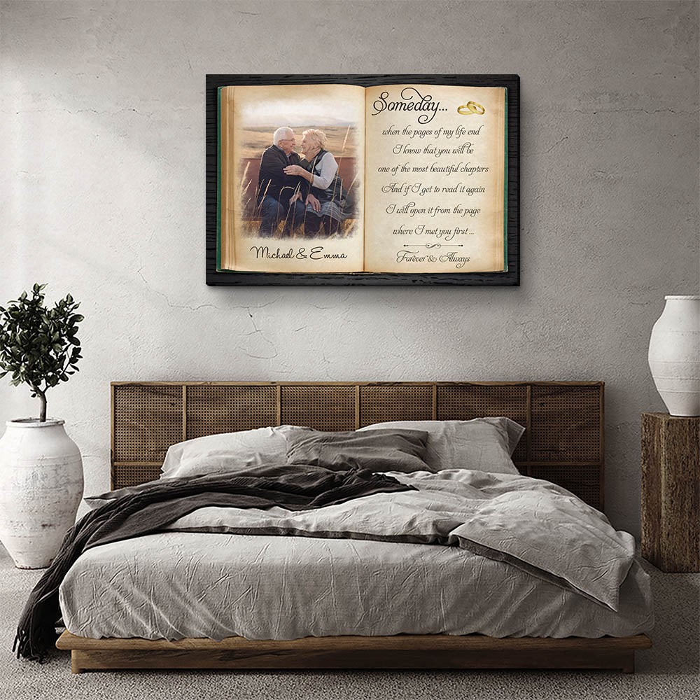 The Pages Of My Life - Personalized Custom Photo Canvas - Image 2
