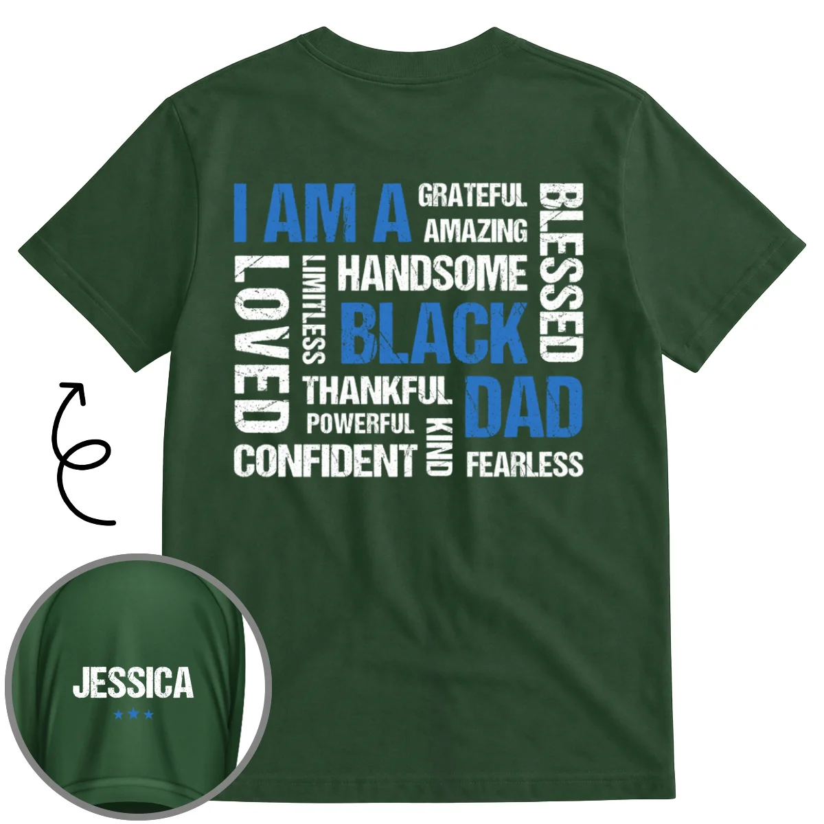 The Perfect Dad - Personalized Custom Shirt With Design On Sleeve - Image 8