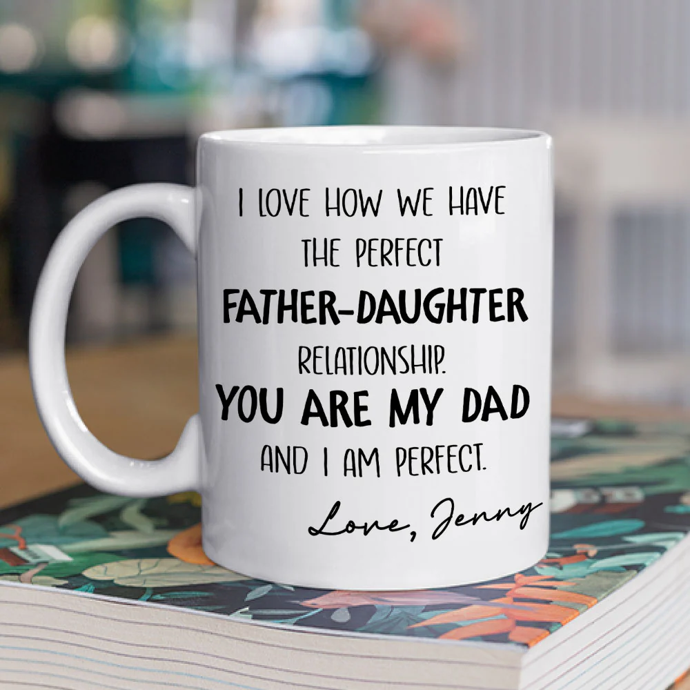 The Perfect Relationship - Personalized Custom Coffee Mug - Image 2