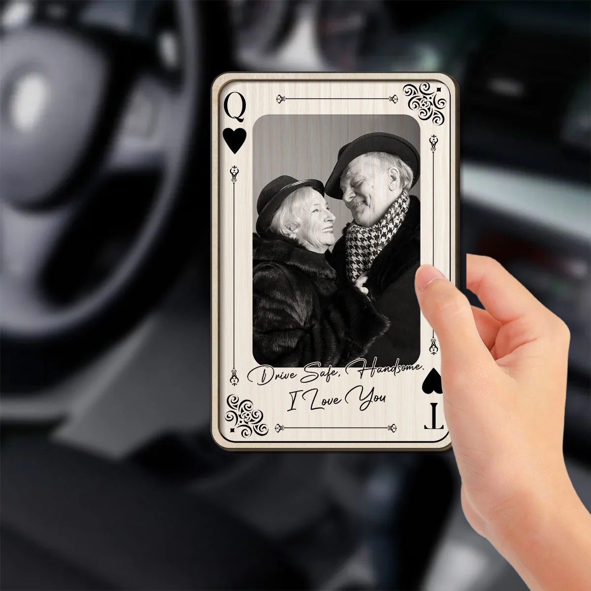 The Power Couple Card - Personalized Custom Car Visor Clip - Image 4