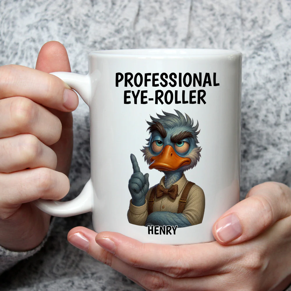 The Professional Eye Roller - Personalized Custom Coffee Mug - Image 3