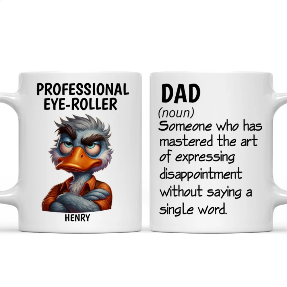 The Professional Eye Roller - Personalized Custom Coffee Mug - Image 7