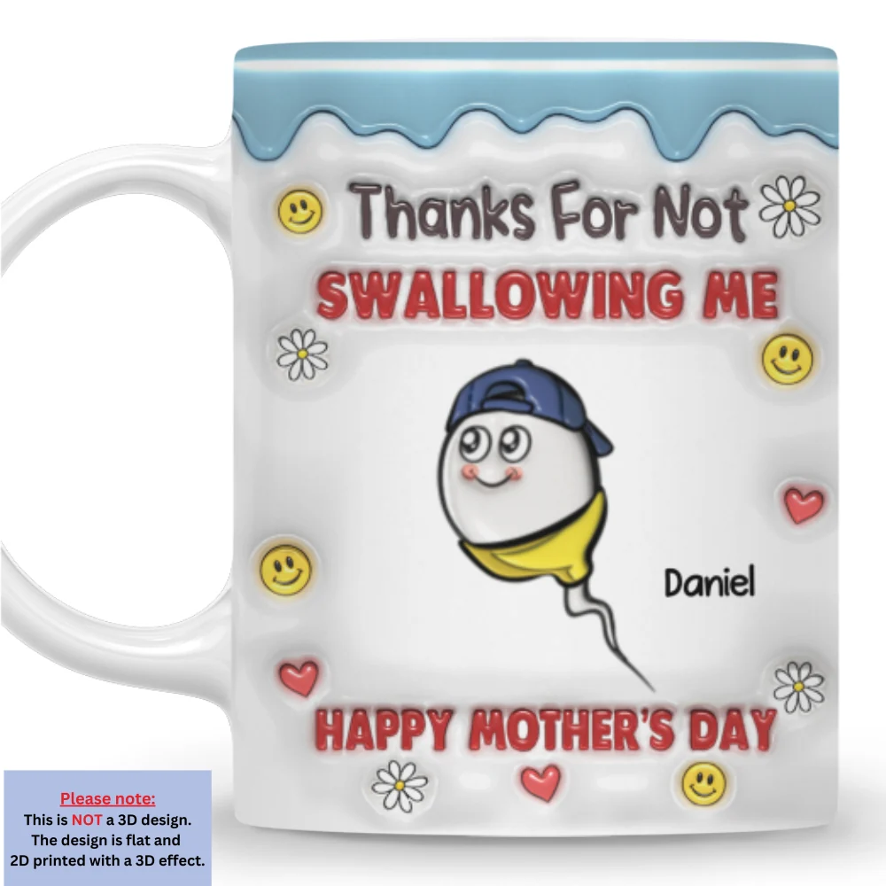 The Reason You Are a Mom - Personalized Custom 3D Inflated Effect Mug - Image 6