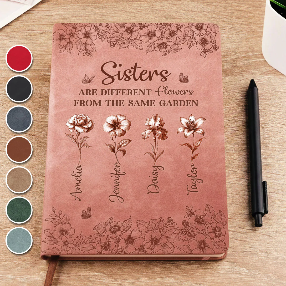 The Same Garden - Personalized Custom Leather Journal