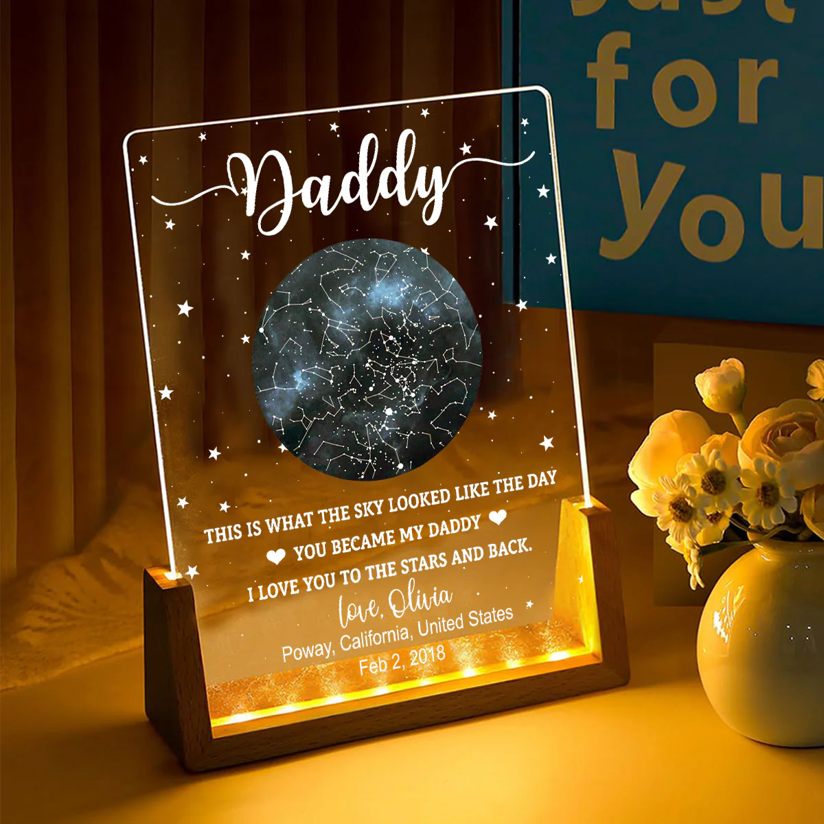 The Sky Looked Like - Personalized Custom Night Light - Image 2