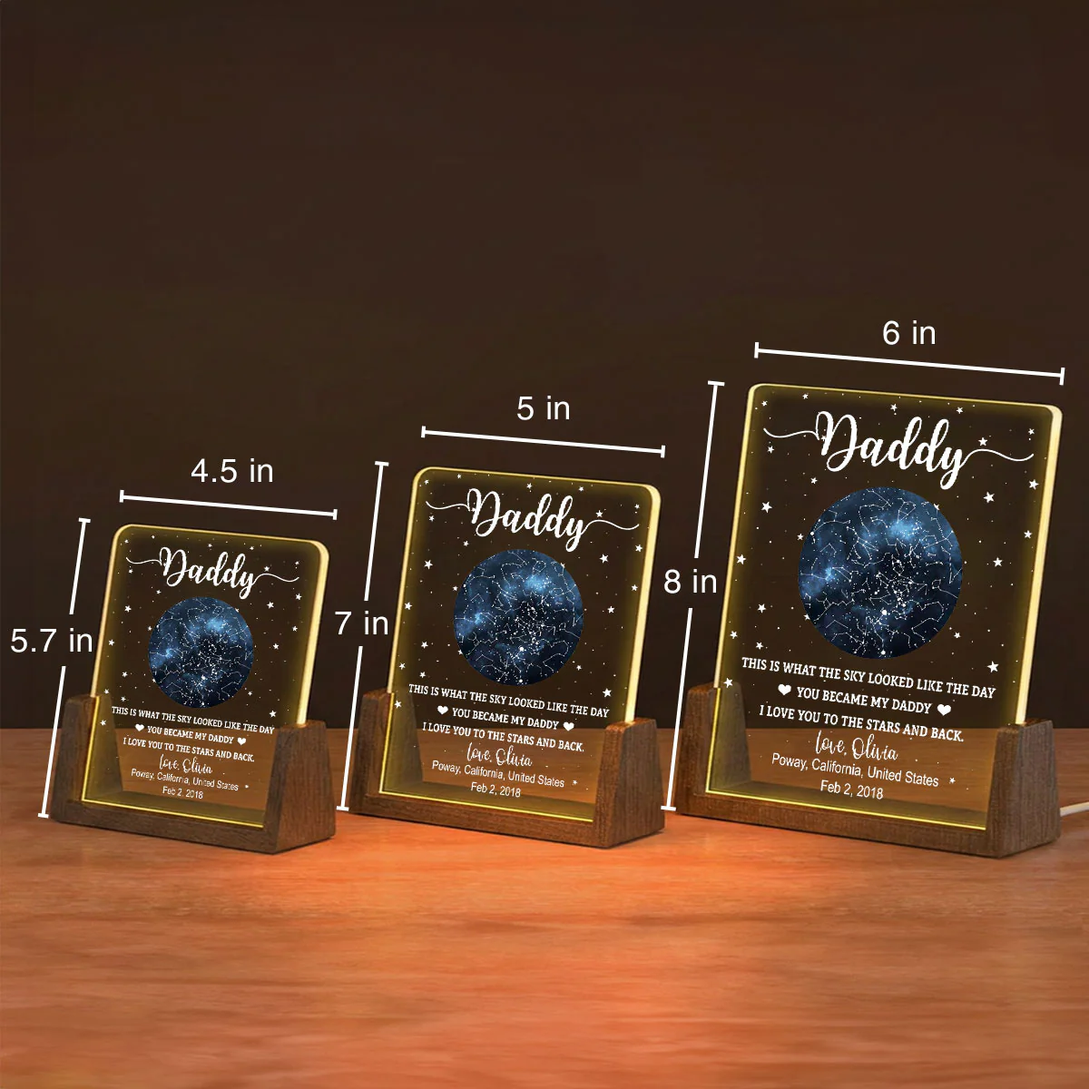 The Sky Looked Like - Personalized Custom Night Light - Image 4