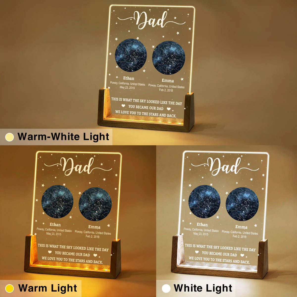 The Sky Looked Like - Personalized Custom Night Light - Image 5