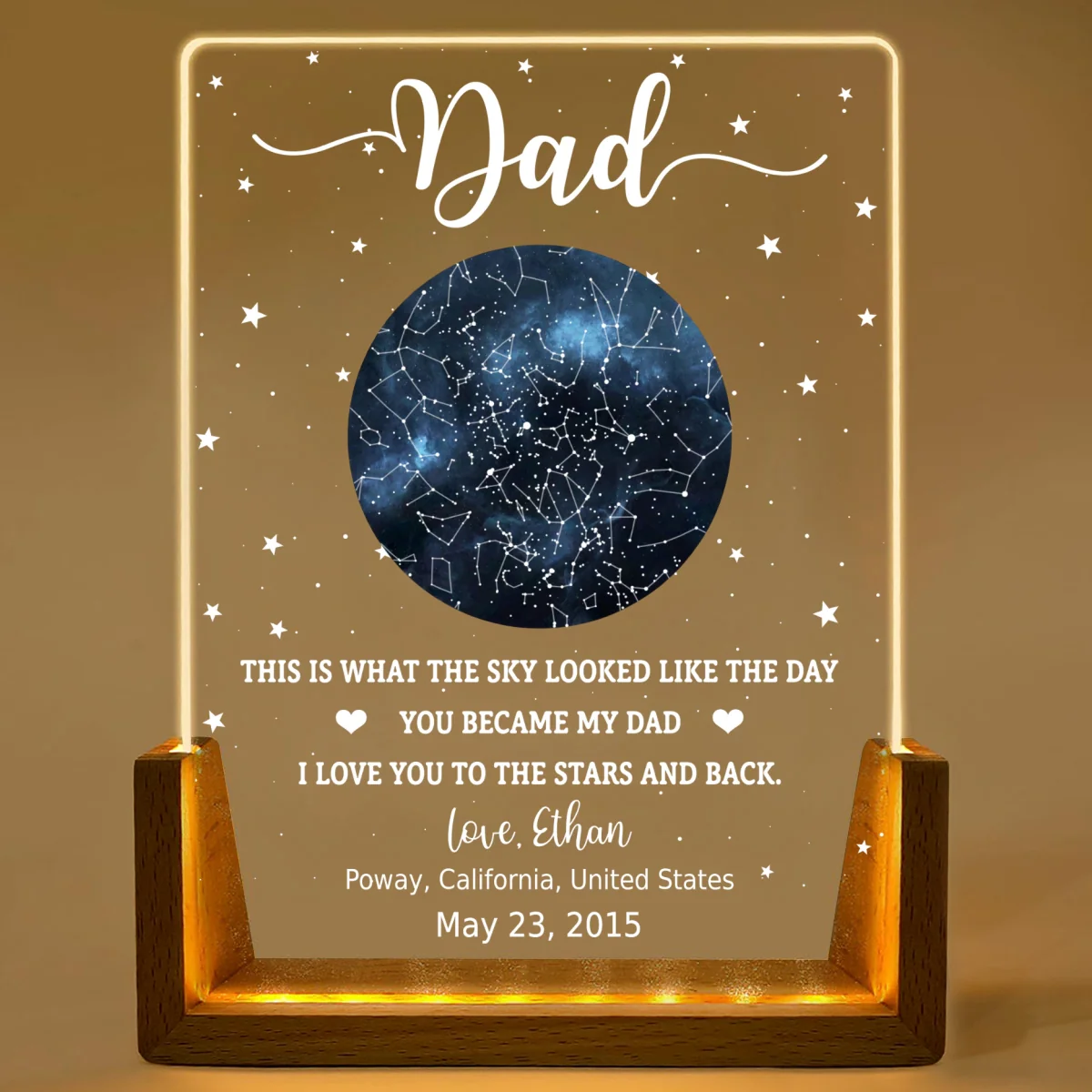 The Sky Looked Like - Personalized Custom Night Light - Image 8