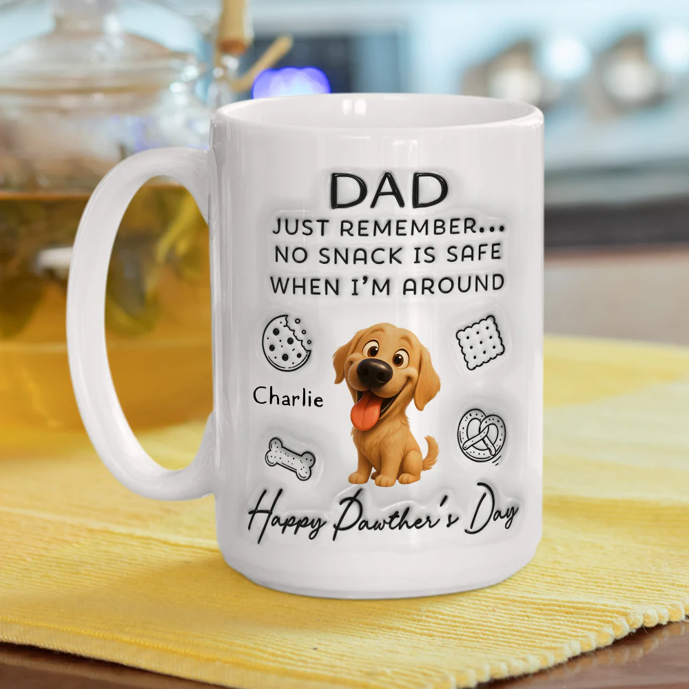The Snack Is Not Safe - Personalized Custom 3D Inflated Effect Mug - Image 5