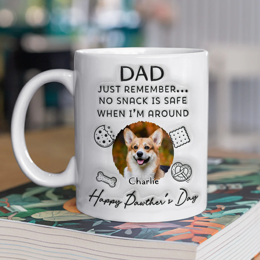 The Snack Is Not Safe Photo - Personalized Custom 3D Inflated Effect Mug - Image 2