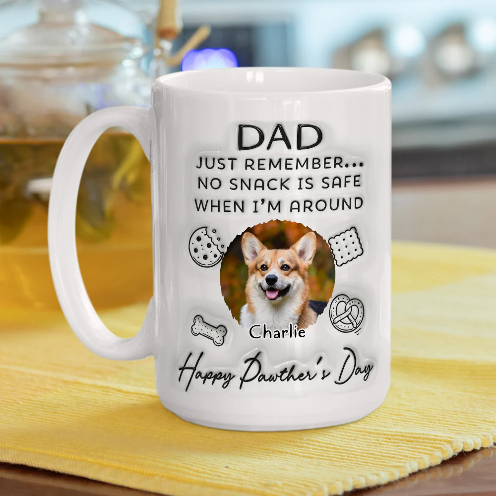 The Snack Is Not Safe Photo - Personalized Custom 3D Inflated Effect Mug - Image 4