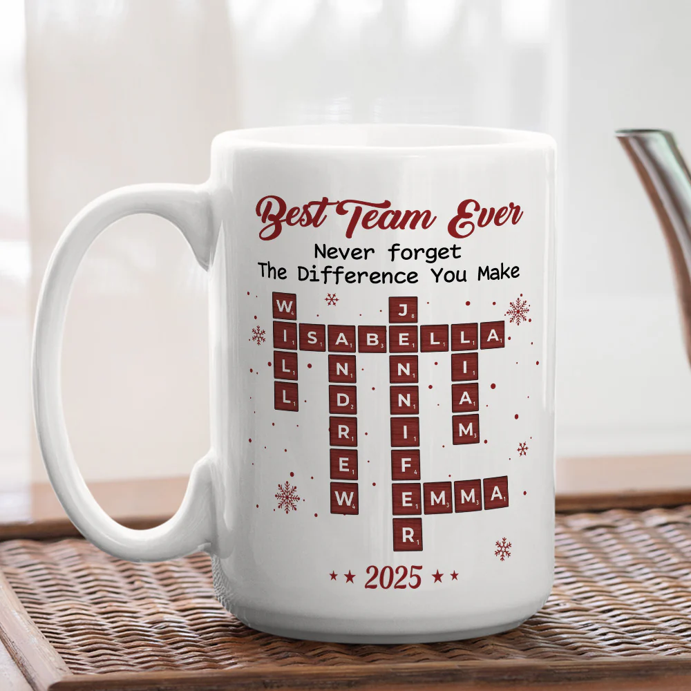The Team That Shines Always - Personalized Custom Coffee Mug - Image 5