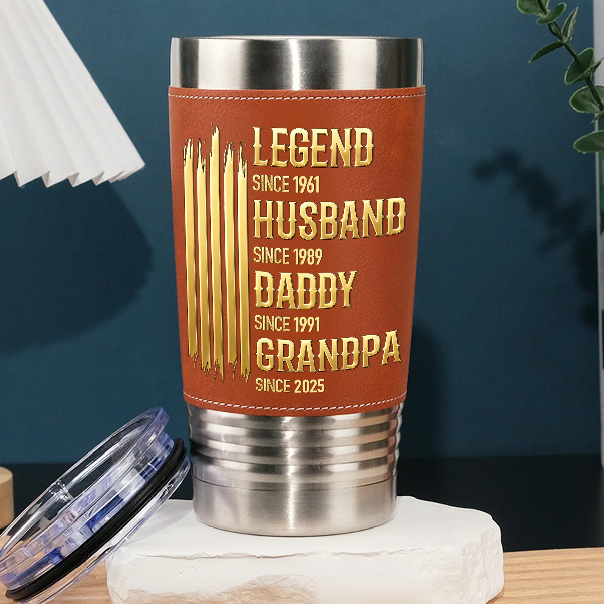 The Ultimate Legend - Personalized Custom Leather Tumbler