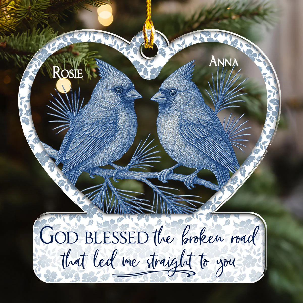 The Year We Became One - Personalized Custom Acrylic Ornament - Image 2