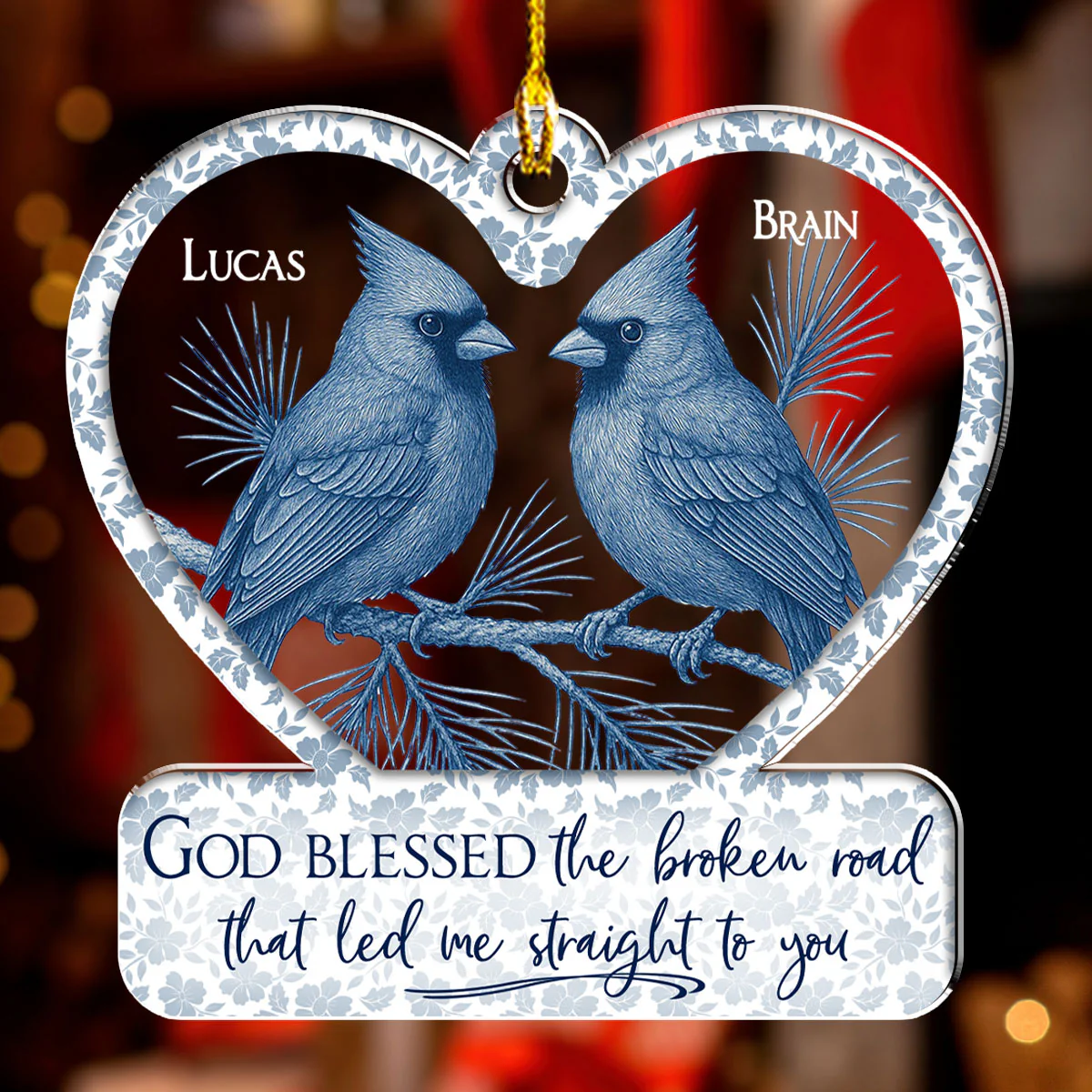 The Year We Became One - Personalized Custom Acrylic Ornament - Image 3