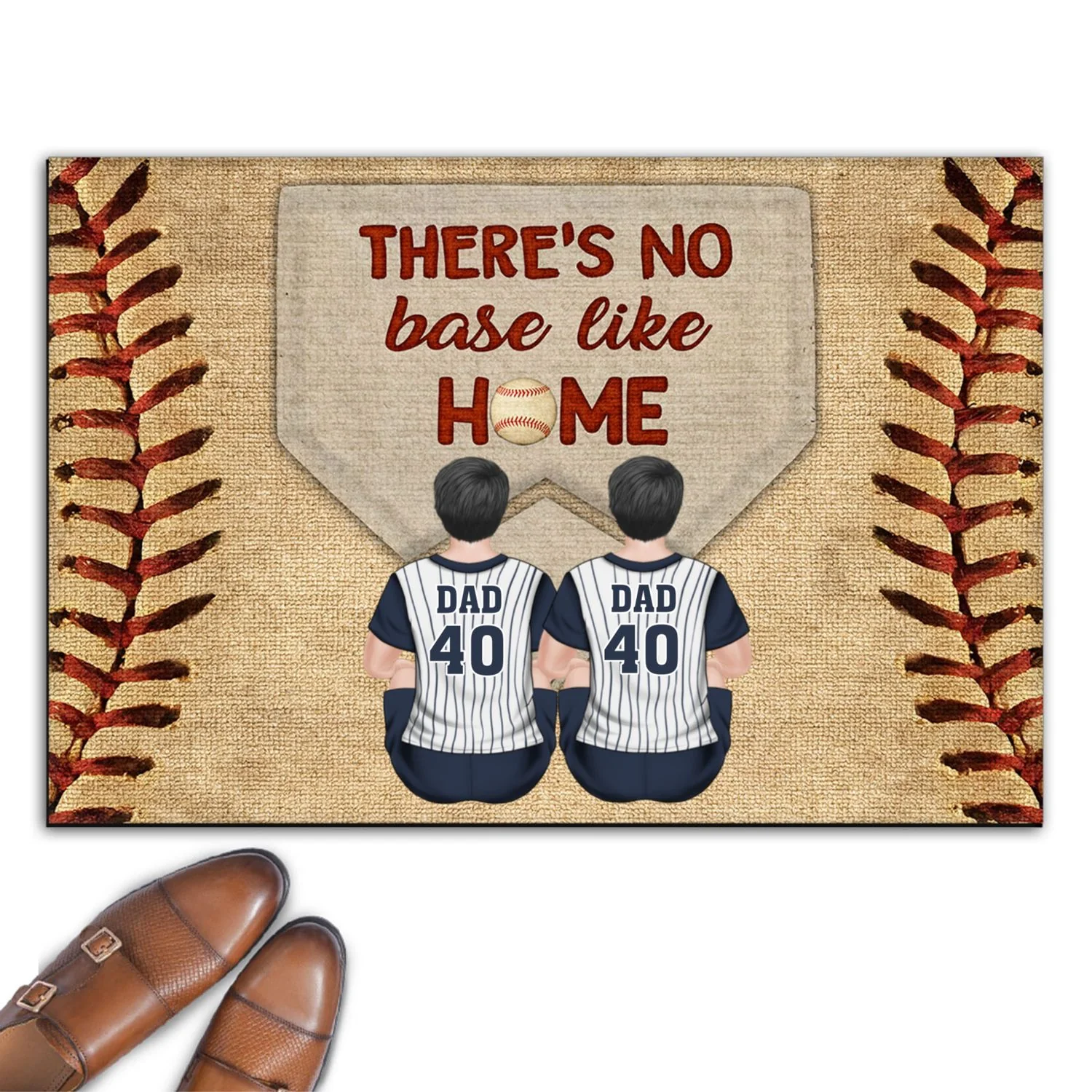 There Is No Base Like Home - Personalized Custom Doormat - Image 6